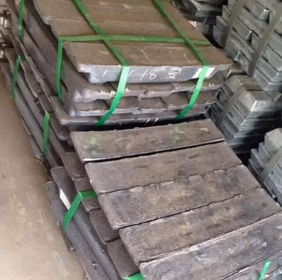 Lingote de chumbo 99,99% de lingote de metal de material metálico de alta pureza